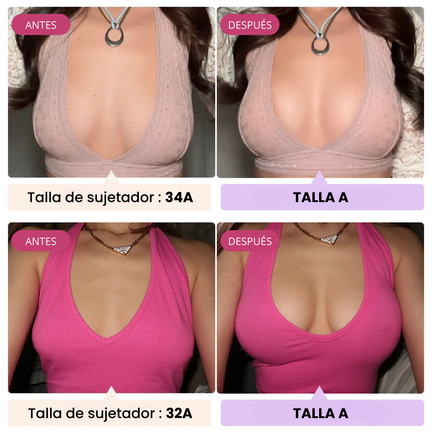 AUREZA Copas Adhesivas – Realce Instantáneo, Lavables y Reutilizables, Potenciador de Outfits