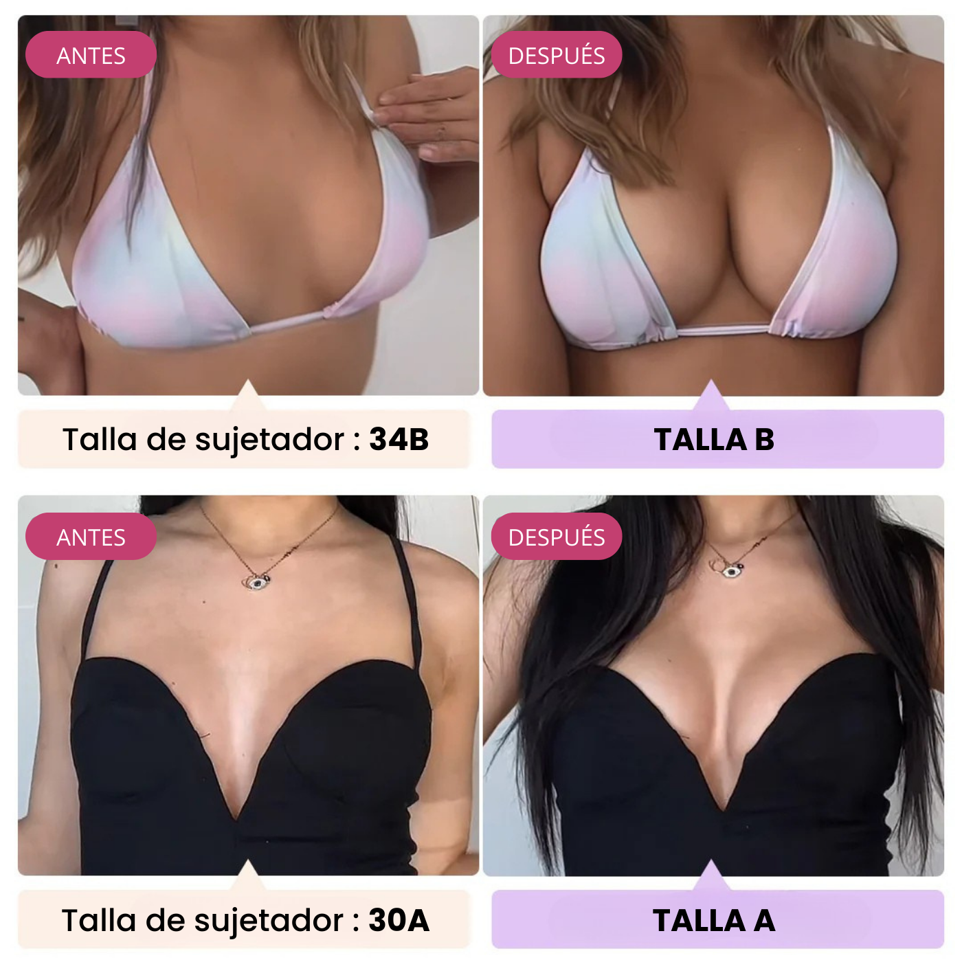 AUREZA Copas Adhesivas – Realce Instantáneo, Lavables y Reutilizables, Potenciador de Outfits